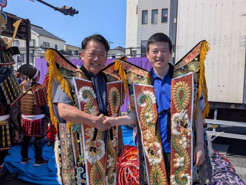 ゆかた益田まつりに出席の市長の写真3