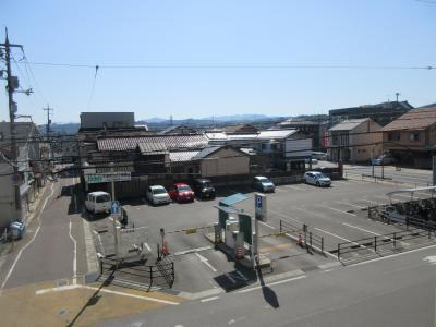 錦町駐車場を俯瞰で撮影した写真