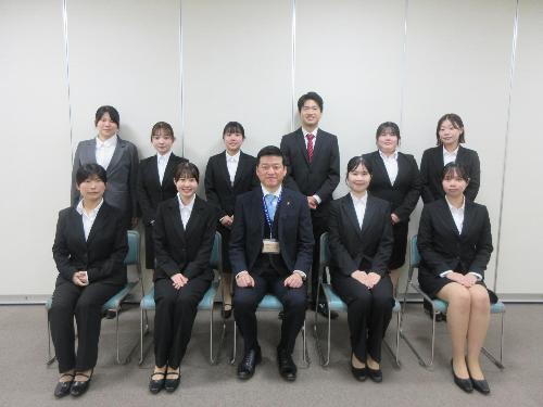 市長と石見高等看護学院卒業生