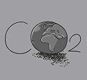 CO2地球のイラスト