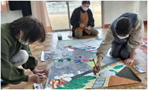 紙芝居作成の様子