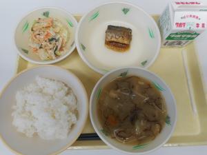 9月20日の給食の写真