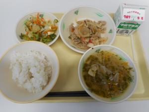 9月24日の給食の写真