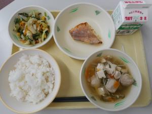 10月3日の給食の写真