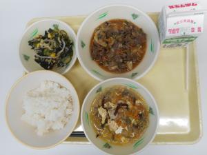 10月9日の給食の写真