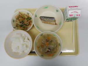 10月24日の給食の写真