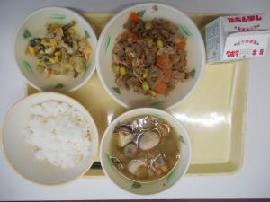 10月28日の給食の写真