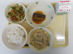 11月6日の給食の写真