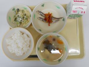 11月8日の給食の写真