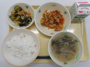 10月2日の給食の写真