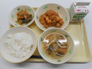 10月16日の給食の写真