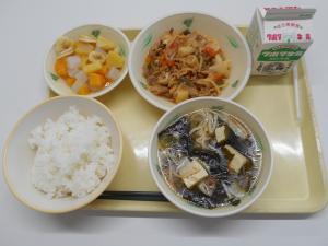 11月26日の給食の写真