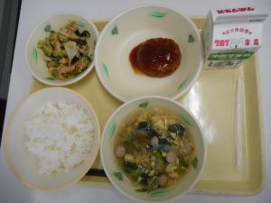 3月24日の給食の写真