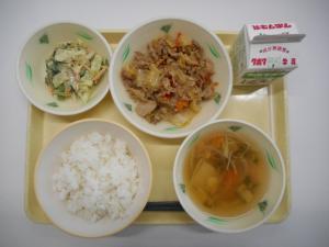 4月27日の給食の写真