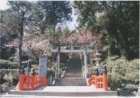 柿本神社の階段付近の写真