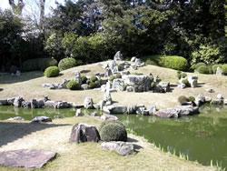 萬福寺の庭園の写真