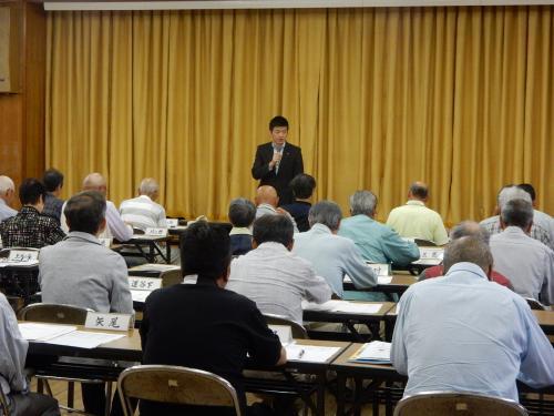 益田市自治会長会議の様子の写真