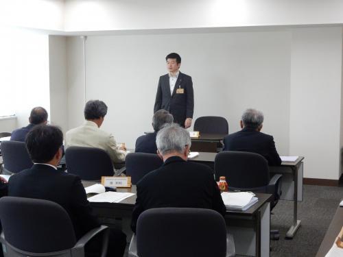 高津川流域活性センター総会にて挨拶を述べる市長の写真