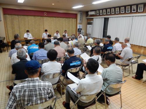 市長と語り合う会にて挨拶を述べる市長の写真