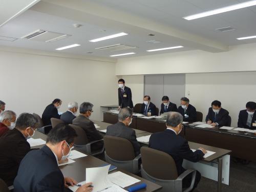 南部区画意見交換会にて挨拶をする市長の様子の写真