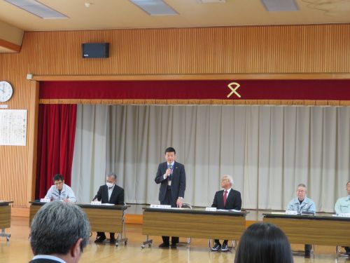 日本赤十字社島根県支部益田市地区総会に出席の市長の写真