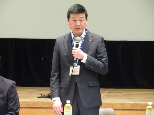 第13回益田地区国営農業水利事業促進協議会総会に出席の市長の写真