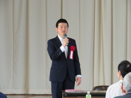 第44回益田市文化協会総会に出席の市長の写真