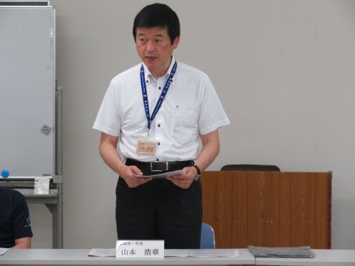 益田市日本遺産推進本部会議に出席の市長の写真