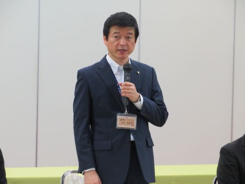 令和8年度石見臨空ファクトリーパーク立地企業連絡会に出席の市長の写真