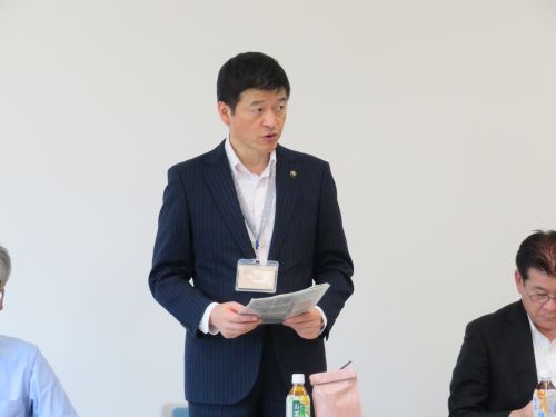 島根西部農業後継者育成確保連絡協議会定例総会に出席の市長の写真