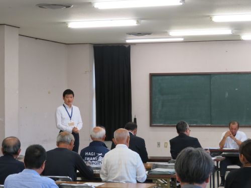 高津川花火大会実行委員会に出席の市長の写真