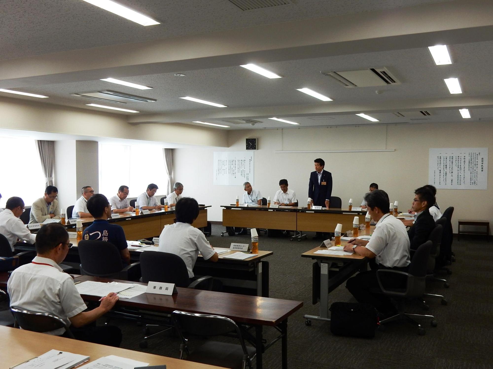 十五日会8月例会の様子の写真