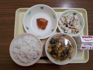 6月6日の給食の写真