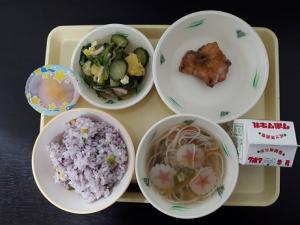 7月6日の給食の写真