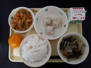 12月6日の給食の写真