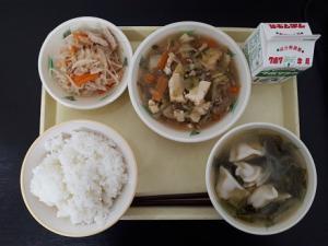 12月18日の給食の写真