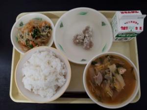 2月13日の給食の写真