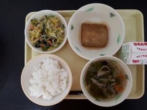 3月18日の給食の写真