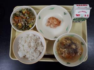 10月9日の給食の写真