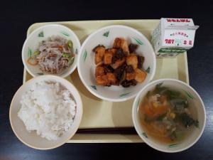 2月21日の給食の写真