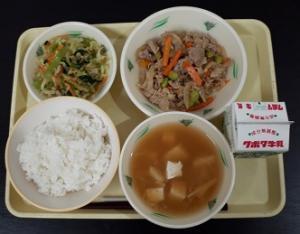 10月27日の給食の写真