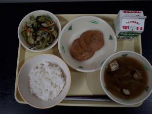 8月27日の給食の写真