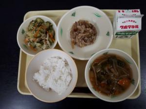 10月1日の給食の写真