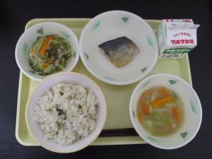 6月19日の給食の写真