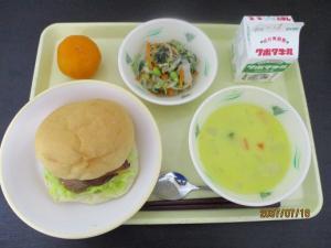 7月18日の給食の写真