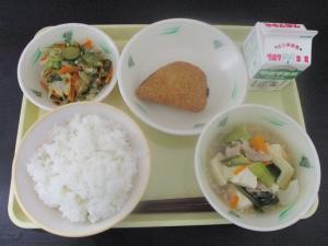 8月31日の給食の写真