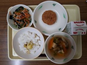 10月3日の給食の写真